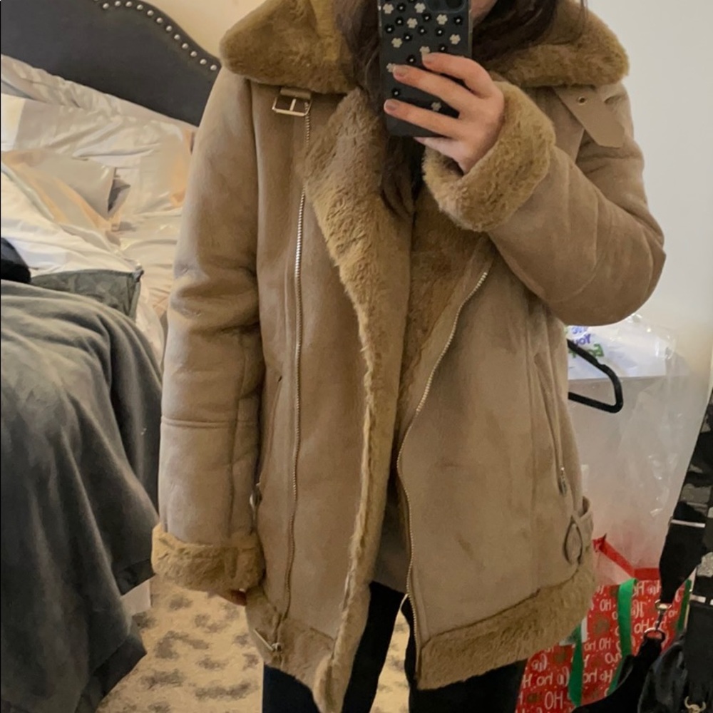 Asos faux shearling jacket ... barely worn